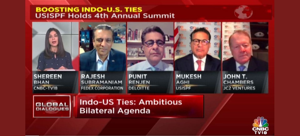 CNBC TV18 interview with USISPF