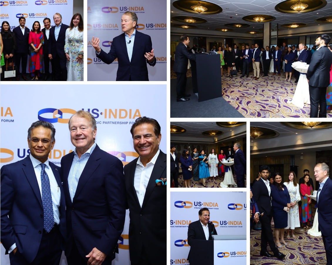 USISPF Chairman John T. Chambers and USISPF President and CEO Dr. Mukesh Aghi