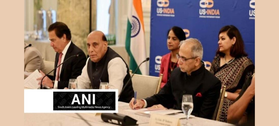 "Build on defence cooperation," says Rajnath Singh at USISP Forum