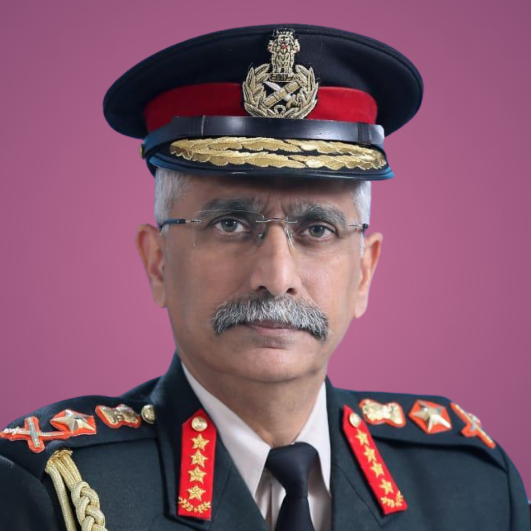 General Manoj Mukund Naravane Former Chief of the Army Staff, Indian Army