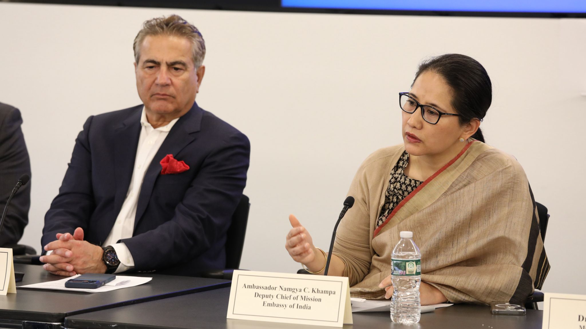 Introductory business roundtable with Ms. Namgya Khampa , The Deputy Chief of Mission at Indian Embassy, US.