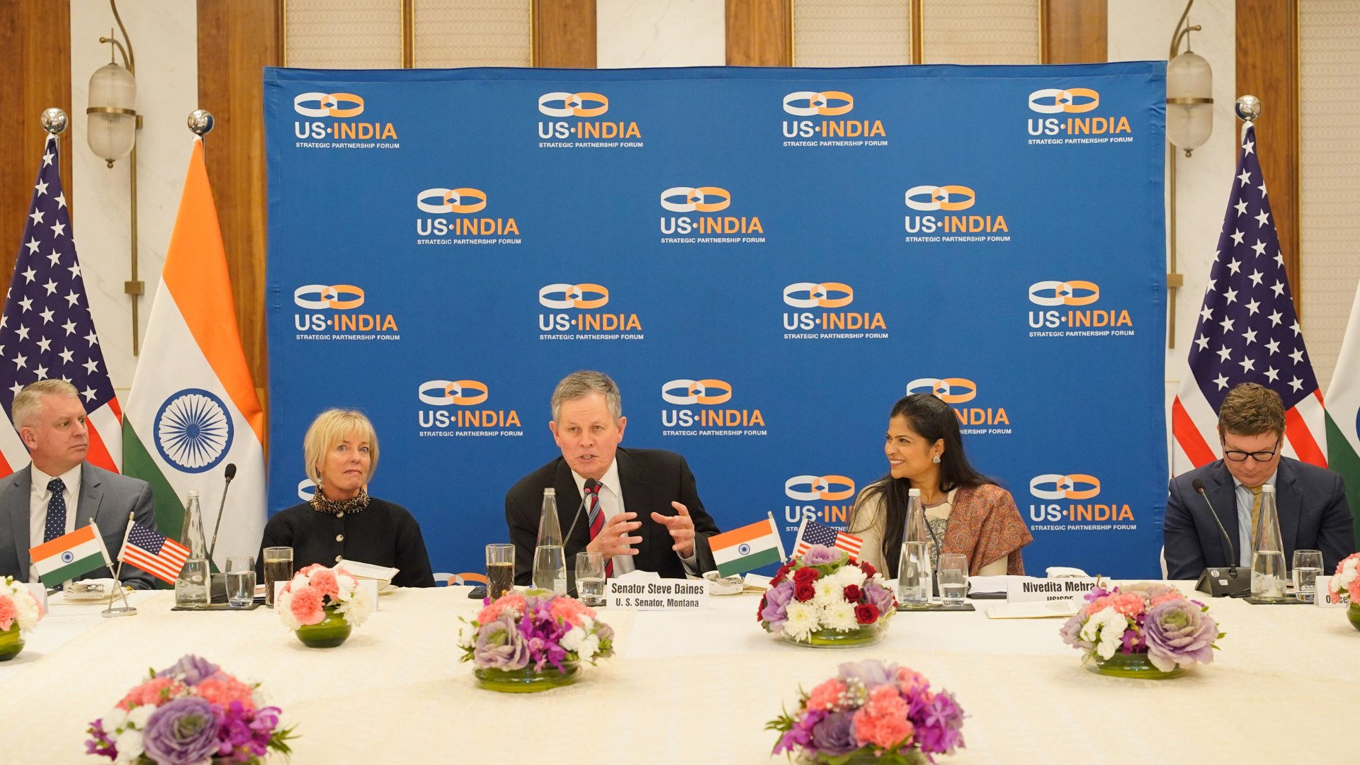 USISPF Hosts US Senator Steve Daines in New Delhi, discusses advancing economic and strategic cooperation